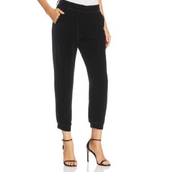 Parker Pants - Parker Women's Morgan Velvet Jogger Pants Black New